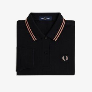 Fred Perry Black/Rose twin tipped polo shirt